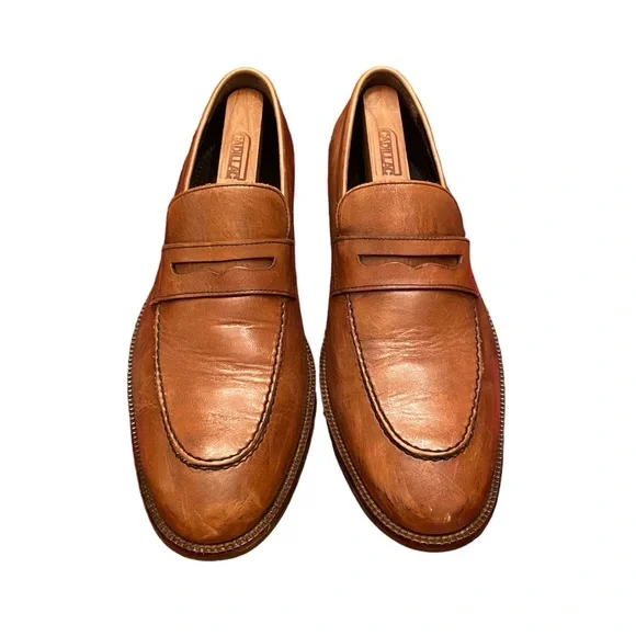 Cole Haan Classic Penny Leather Brown Loafers - Picture 2 of 8